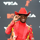 Lil Nas X poses in the Press Room during the 2019 MTV Video Music Awards on August 26, 2019 in Newark, New Jersey.